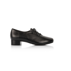 Chantana tanssikenkä nauhoilla, musta nahka